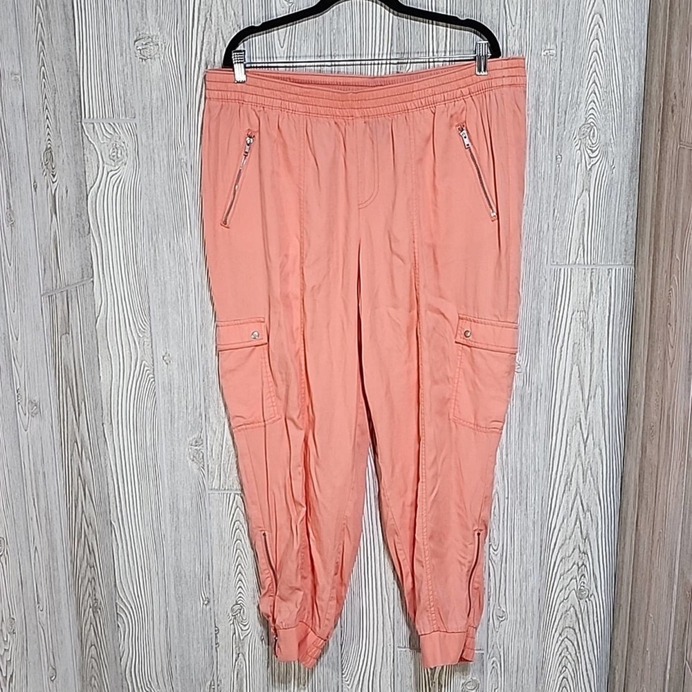 Lane Bryant Coral Track Pants